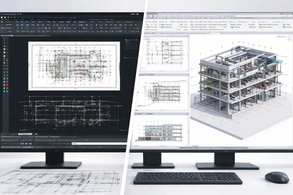 Revit o autocad - Revit o AutoCAD: cuál aprender primero según tu perfil - Aprender