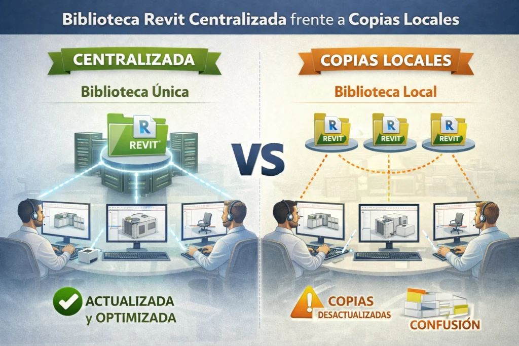 Biblioteca revit compartida - Bibliotecas Revit compartidas en equipo: - Biblioteca