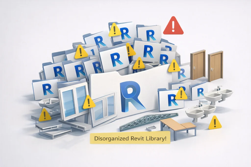 Biblioteca revit - Errores comunes al gestionar bibliotecas - Familias