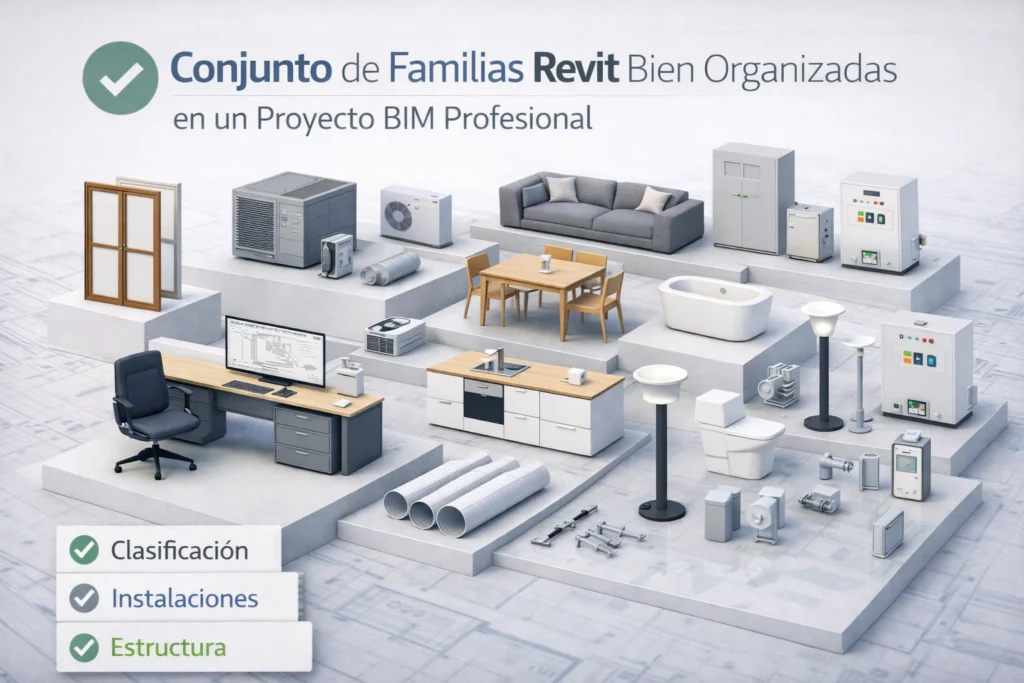 Familias revit - Qué son las familias Revit y cómo funcionan - Familias