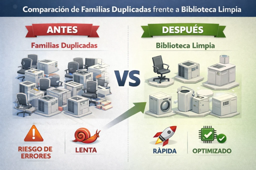 Familias revit duplicadas - Familias Revit duplicadas: cómo detectarlas y eliminarlas