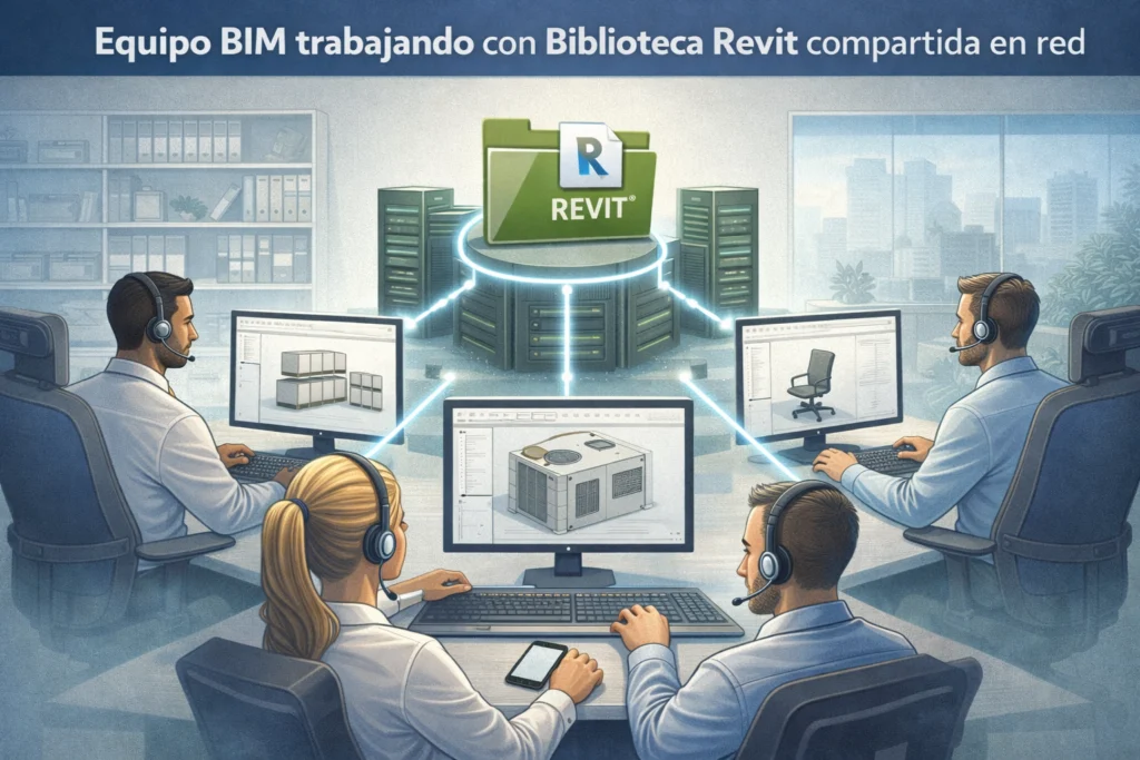 Biblioteca revit en red - Bibliotecas Revit locales vs en - Biblioteca