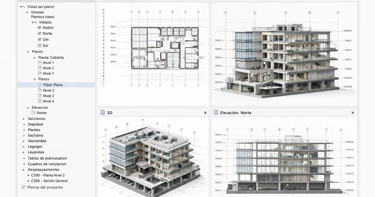 Cómo organizar vistas y planos en Revit de forma profesional Organizar vistas y planos en Revit - Cómo organizar vistas y planos en Revit de forma profesional
