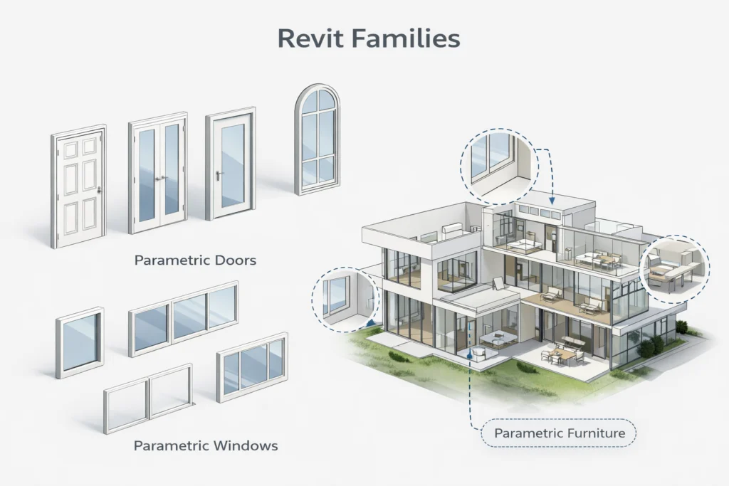 Familias revit - Qué son las familias Revit y cómo usarlas correctamente - Familias