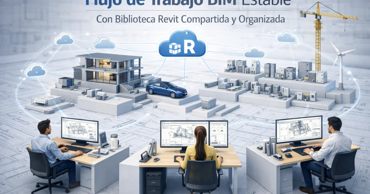 Bibliotecas Revit compartidas en equipo: buenas prácticas Biblioteca revit compartida - Bibliotecas Revit compartidas en equipo: - Biblioteca