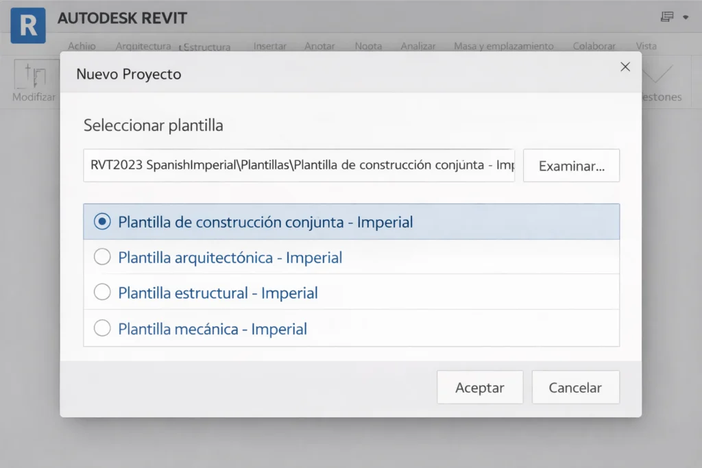 Plantillas Revit - Cómo usar plantillas en Revit - Plantilla