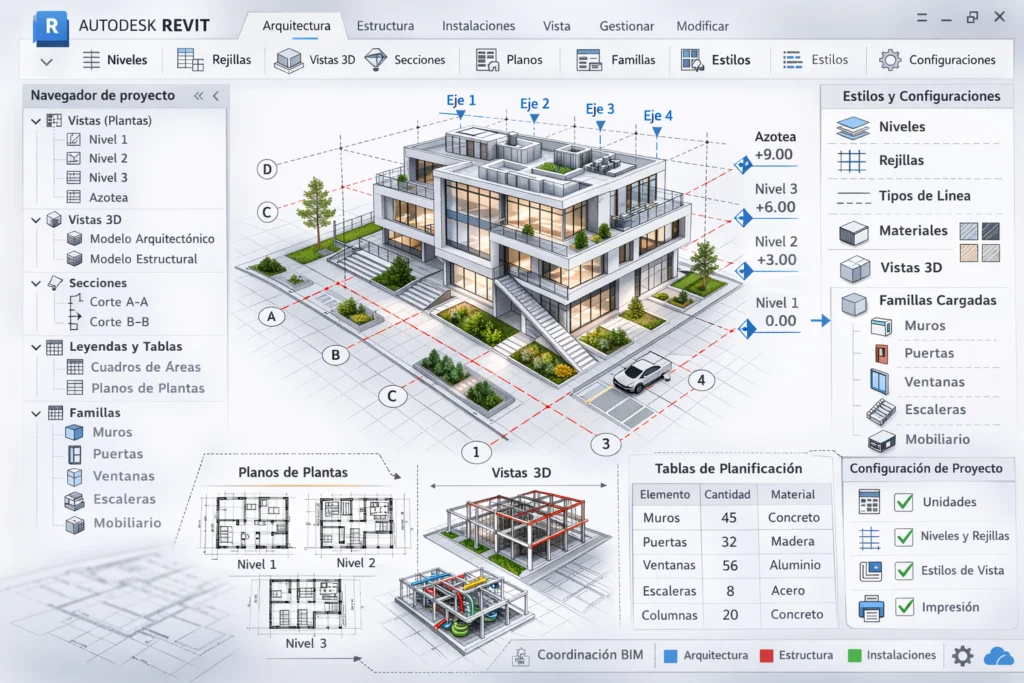 Plantillas Revit - Cómo usar plantillas en Revit - Plantilla