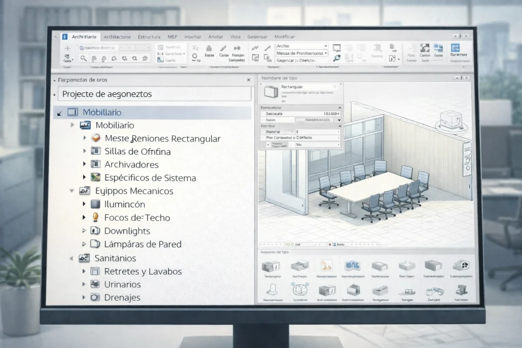 Cargar familias revit - Cómo cargar y gestionar familias - Familias