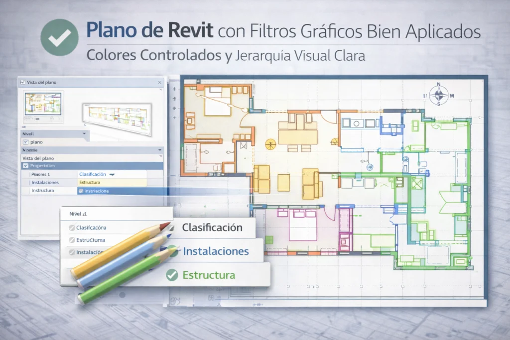 Filtros gráficos en revit - Cómo usar filtros gráficos en Revit para planos profesionales