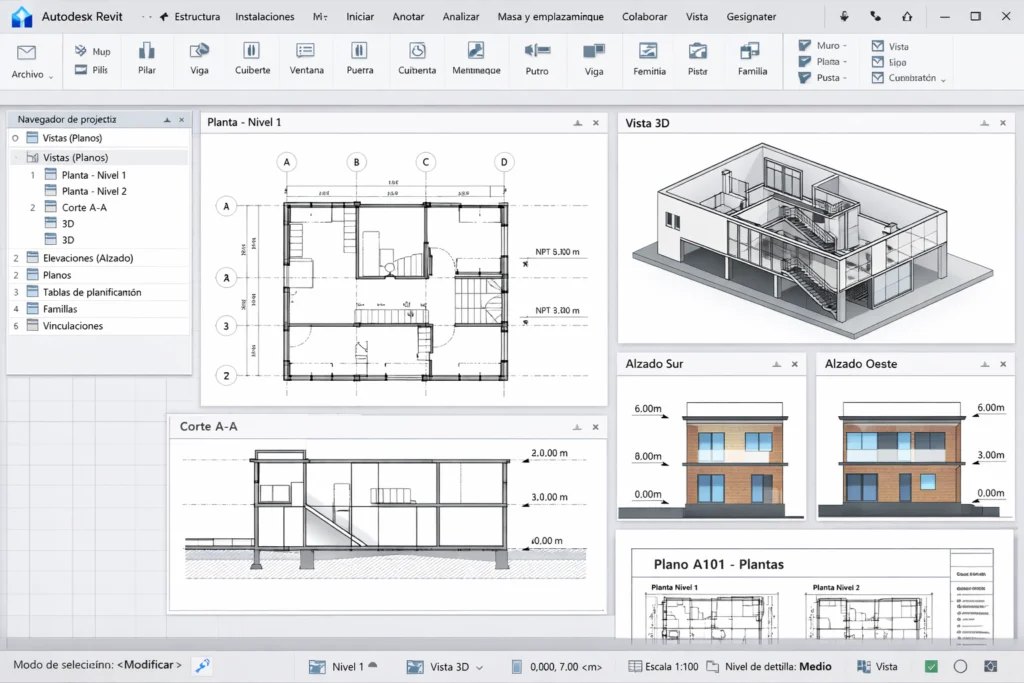 Plantillas en revit - Cómo crear y usar plantillas en Revit correctamente - Plantilla