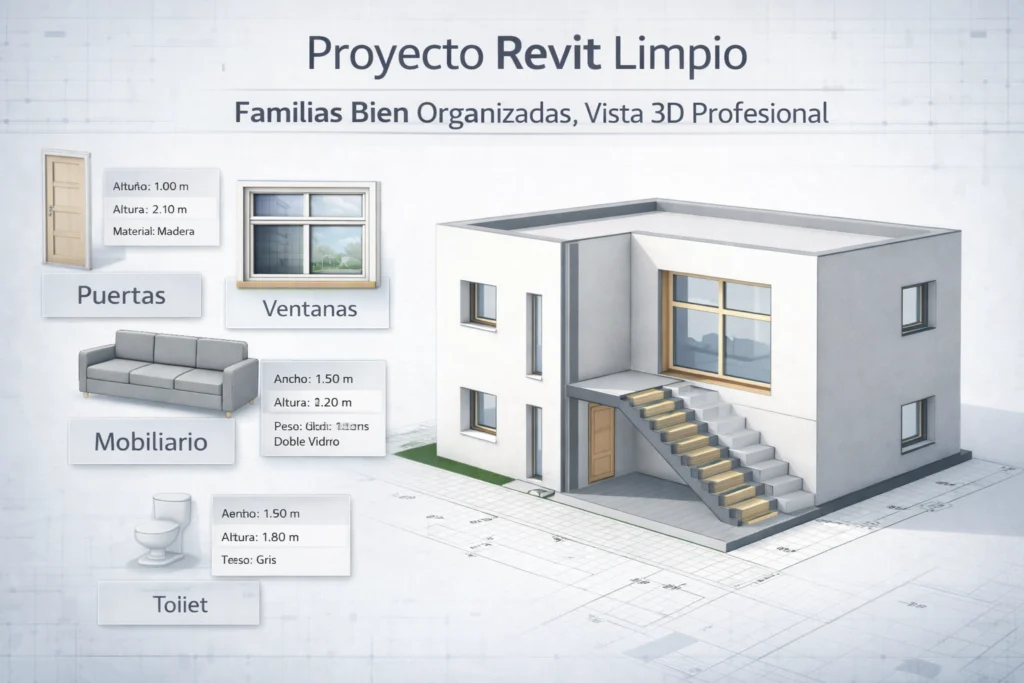 Familias revit - Qué son las familias Revit y cómo funcionan - Familias