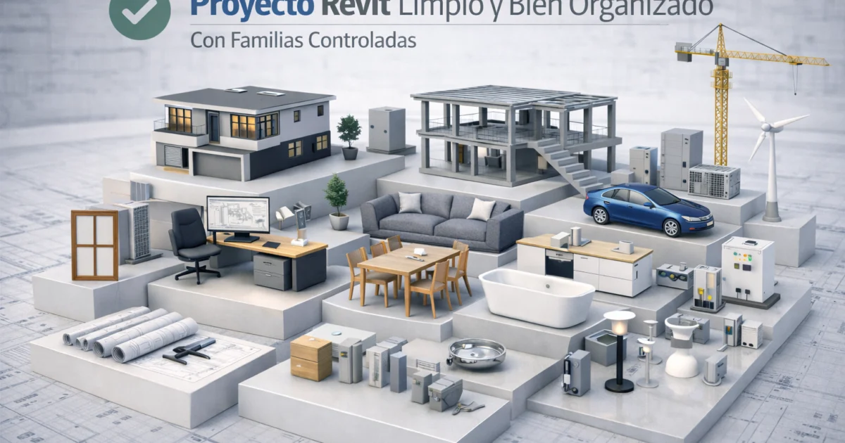 Cómo cargar y gestionar familias en un proyecto Revit Cargar familias revit - Cómo cargar y gestionar familias - Familias