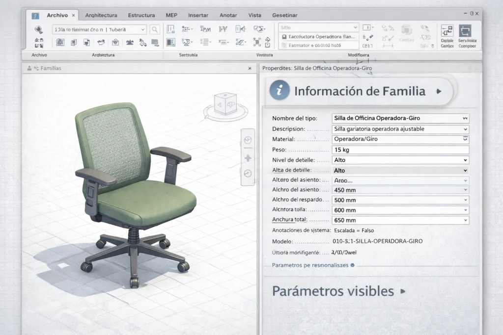 Familias revit - Qué son las familias Revit y cómo funcionan - Familias
