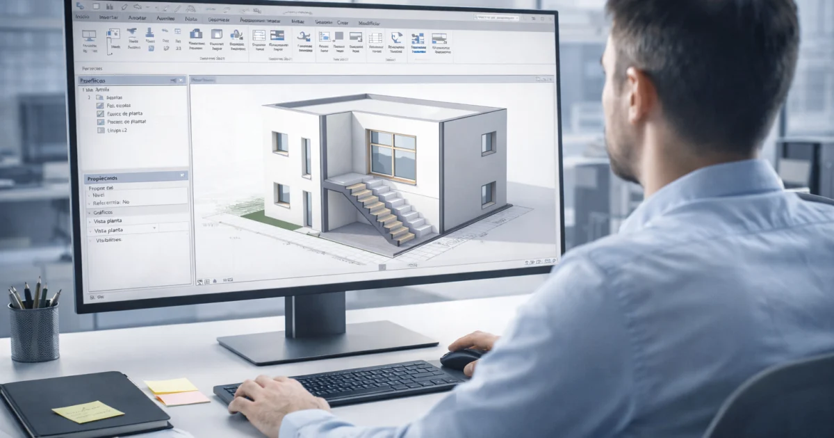 Interfaz de Revit para principiantes: guía clara para empezar Interfaz revit - Interfaz de Revit para principiantes: - Interfaz