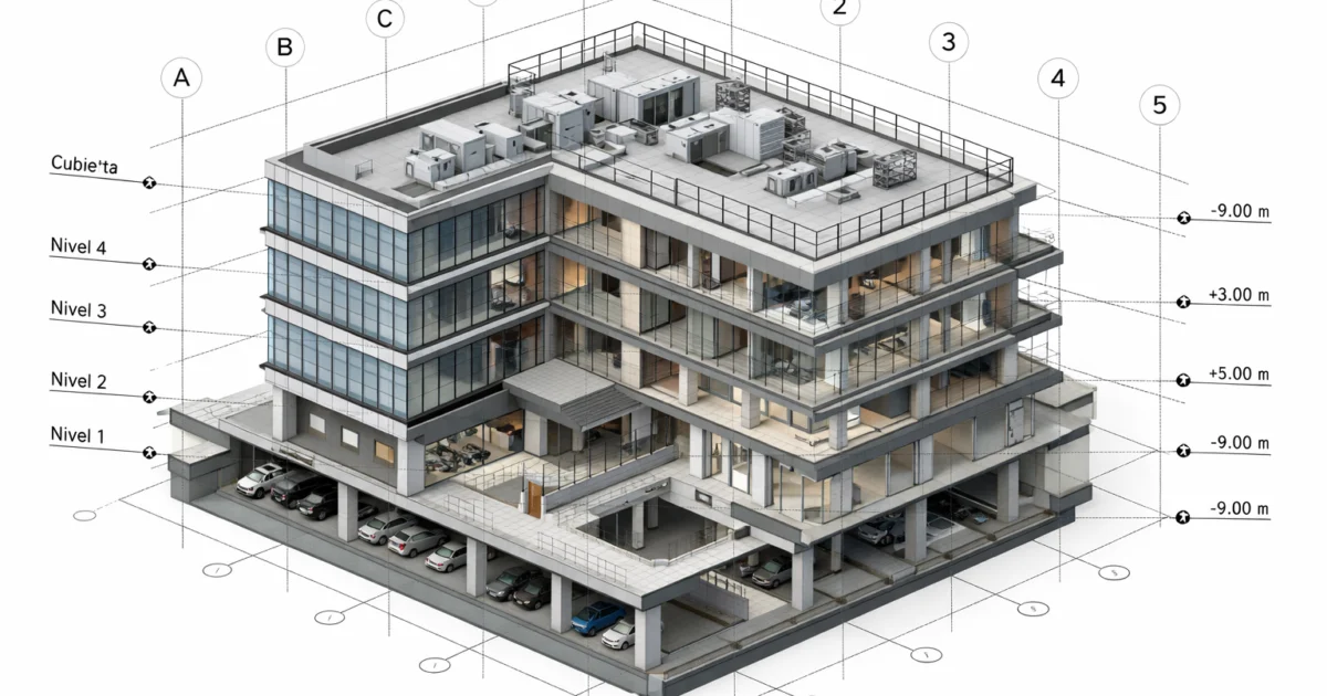 Cómo organizar niveles y rejillas en Revit desde cero Niveles y rejillas revit - Cómo organizar niveles y rejillas - Niveles